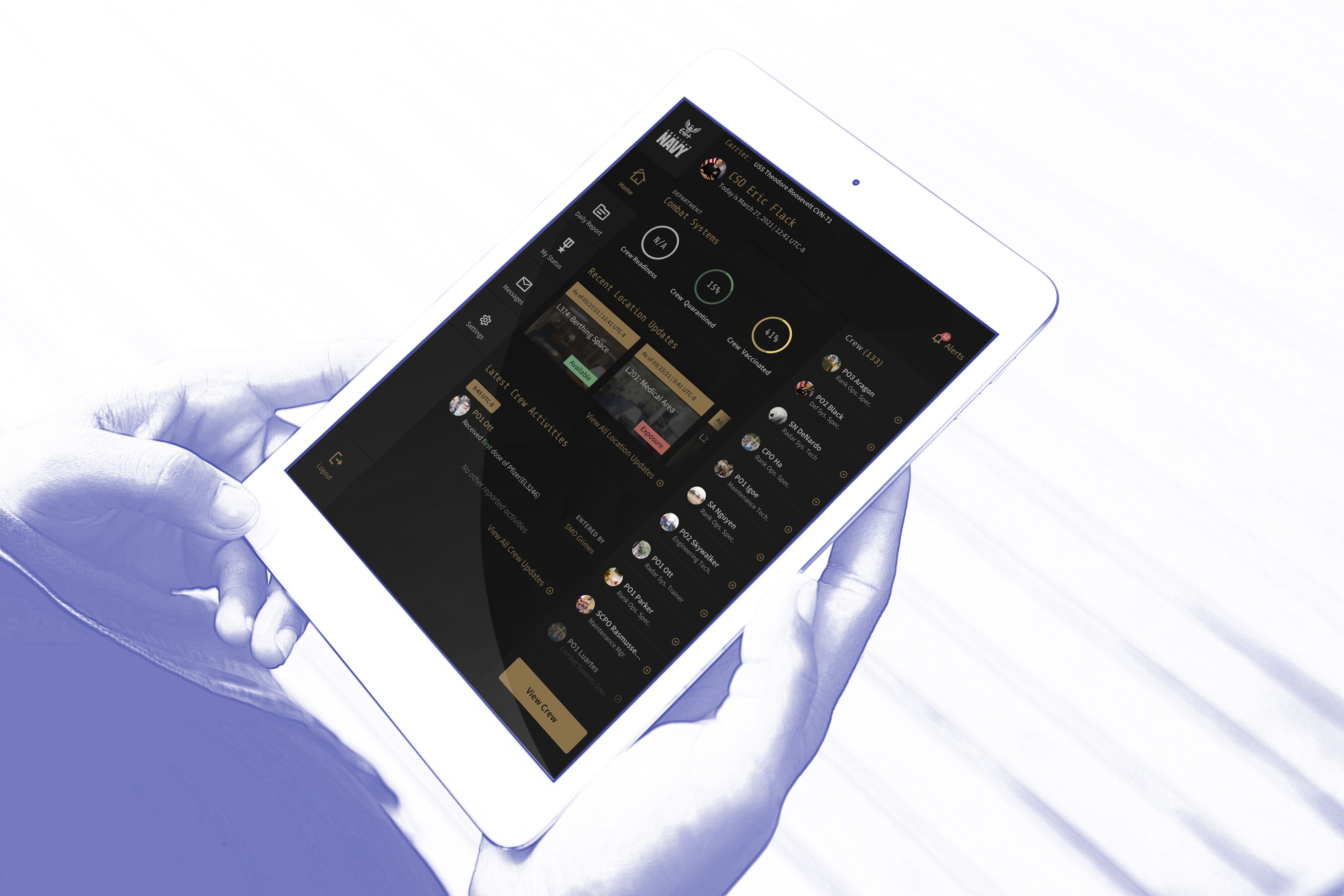 mystatus mockup ipad